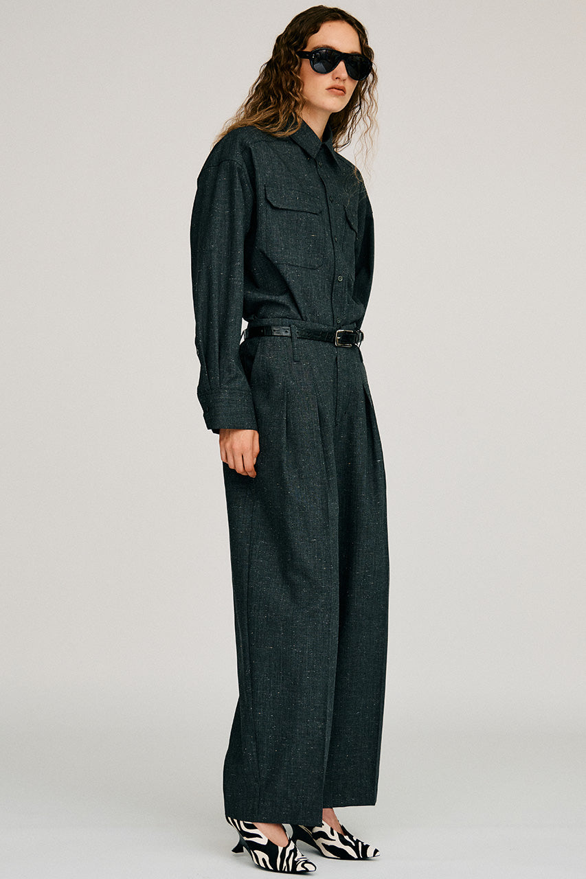 Silk Nep Cocoon Pants - 2026AUTUMN