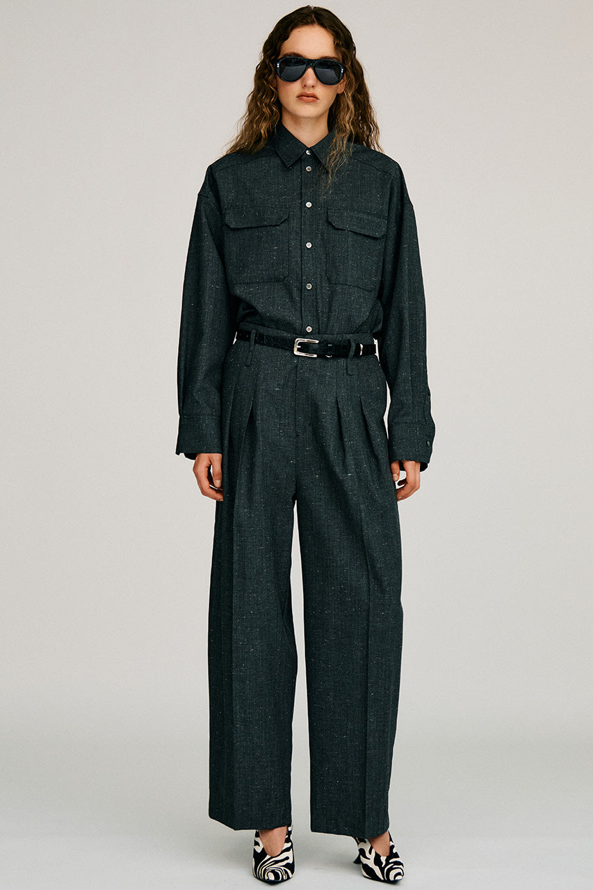 Silk Nep Cocoon Pants - 2026AUTUMN