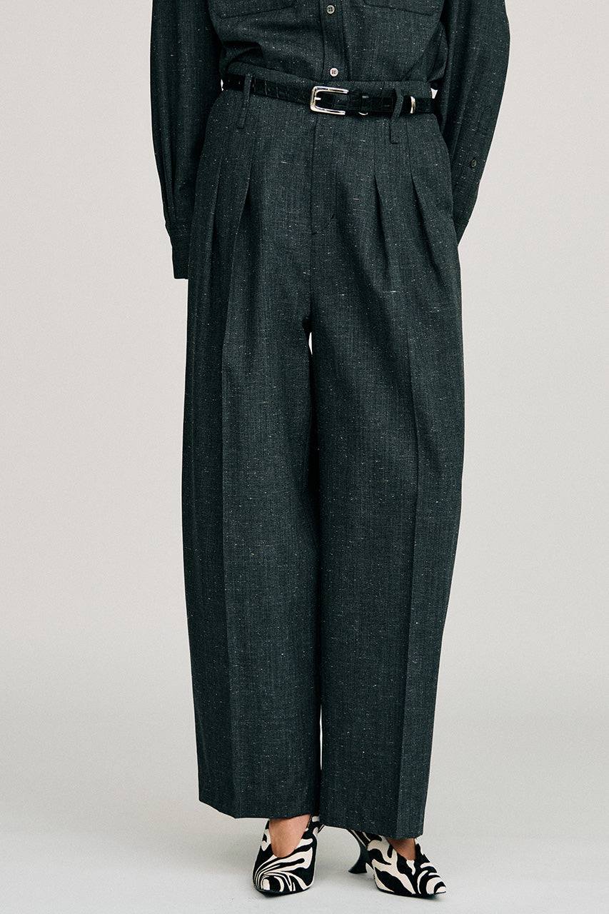 Silk Nep Cocoon Pants - 2026AUTUMN
