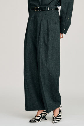 Silk Nep Cocoon Pants - 2026AUTUMN