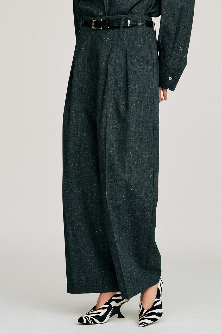 Silk Nep Cocoon Pants - 2026AUTUMN