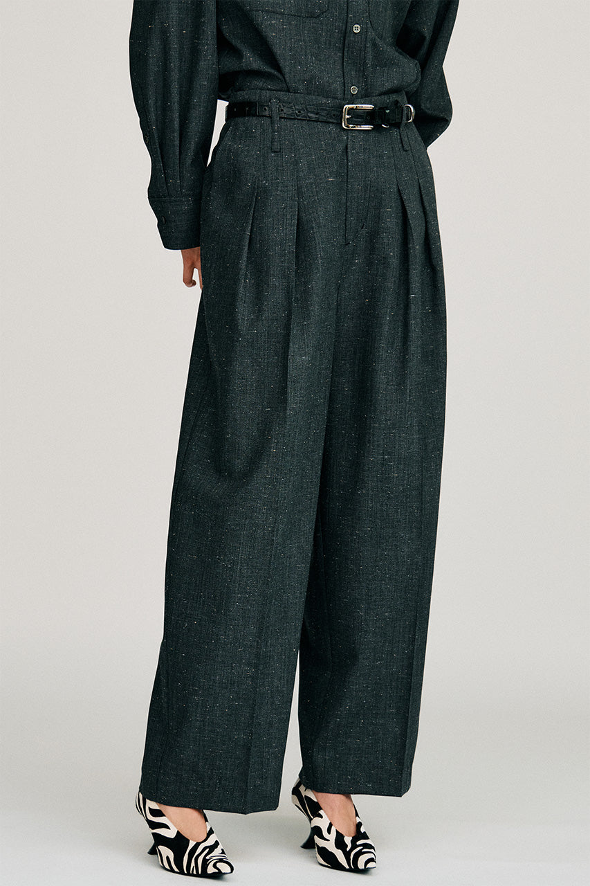 Silk Nep Cocoon Pants - 2026AUTUMN