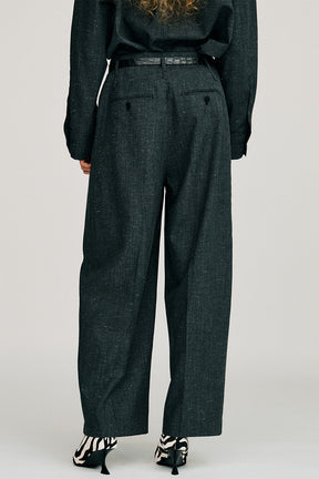 Silk Nep Cocoon Pants - 2026AUTUMN