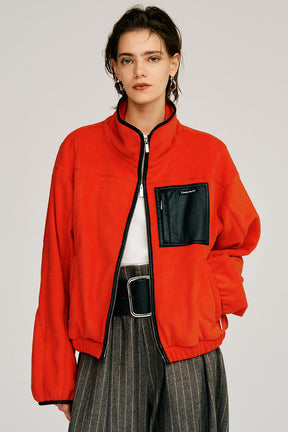 Cropped Fleece Jacket - 2026AUTUMN