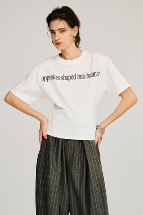 Shoulder Pad Logo T-Shirt - 26SUMMER 2nd