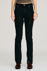 Zipped Hem Skinny Denim