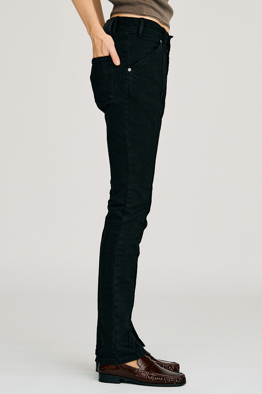Zipped Hem Skinny Denim - 2026AUTUMN