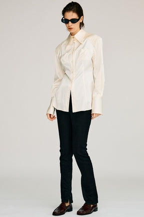 Zipped Hem Skinny Denim - 2026AUTUMN