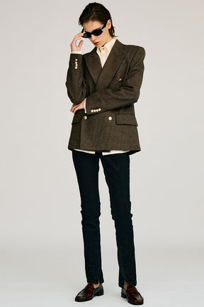 Zipped Hem Skinny Denim - 2026AUTUMN