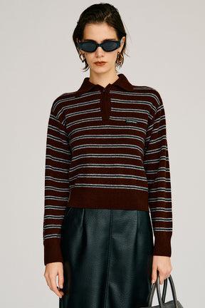 Border Knit Polo - 2026AUTUMN
