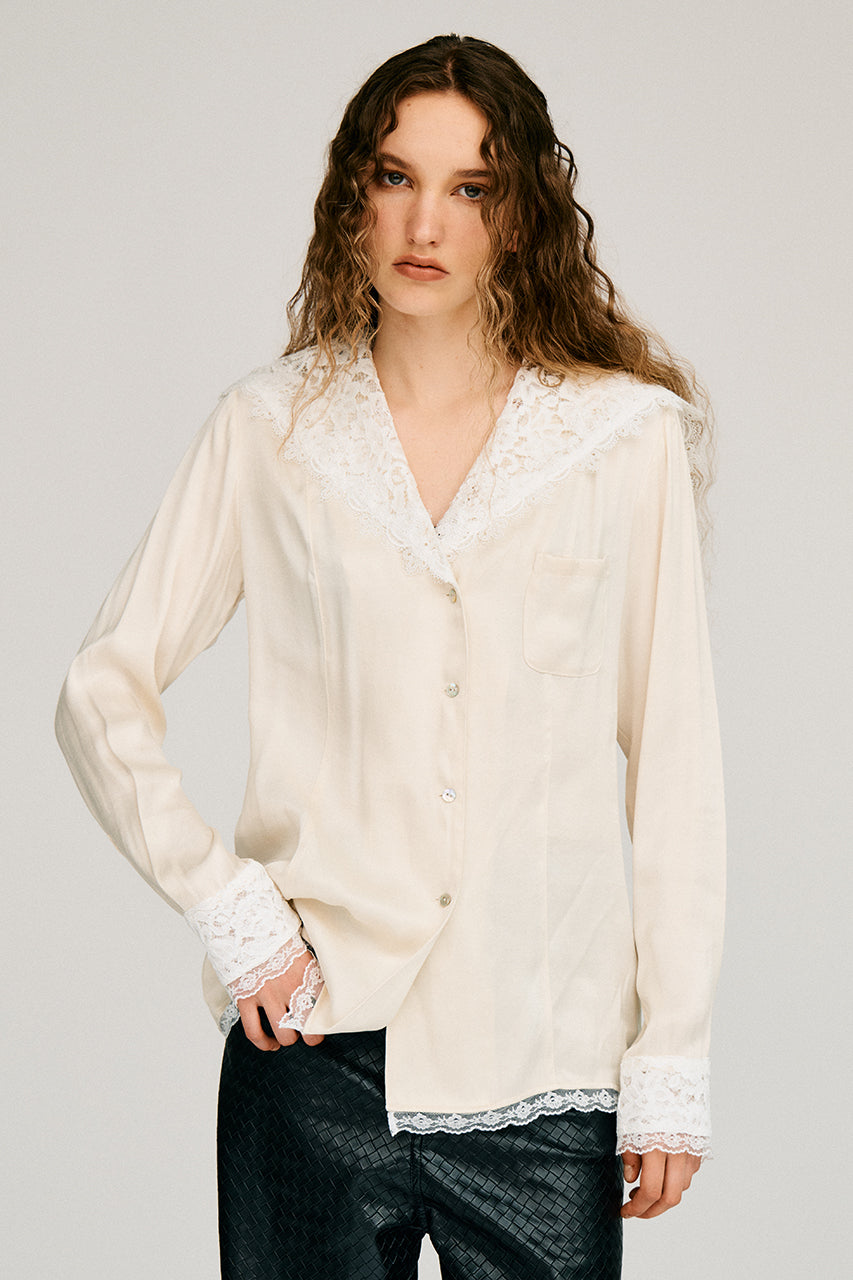 Lace Collar Shirt - PRE ORDER