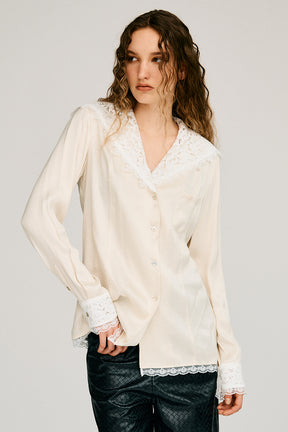 Lace Collar Shirt - PRE ORDER