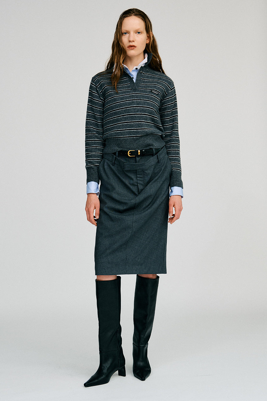 Border Knit Polo - 2026AUTUMN