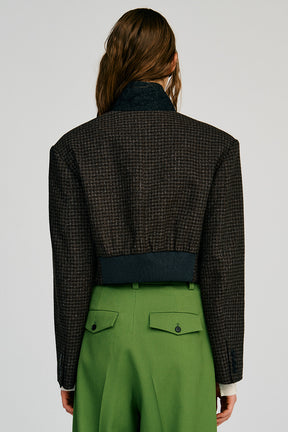 Stand Collar Tailored Short Jacket - 2026AUTUMN