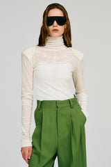 Mesh Velour Top