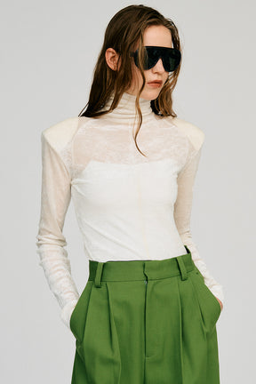 Mesh Velour Top - 2026AUTUMN
