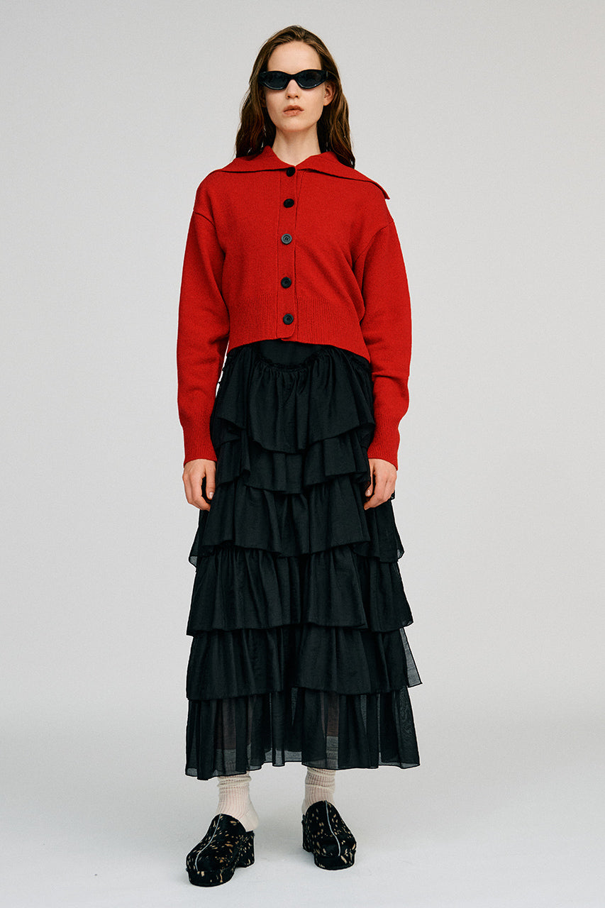 Sheer Tiered Dress - 2026AUTUMN