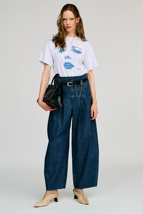 Tuck Cocoon Denim Pants - 2026AUTUMN