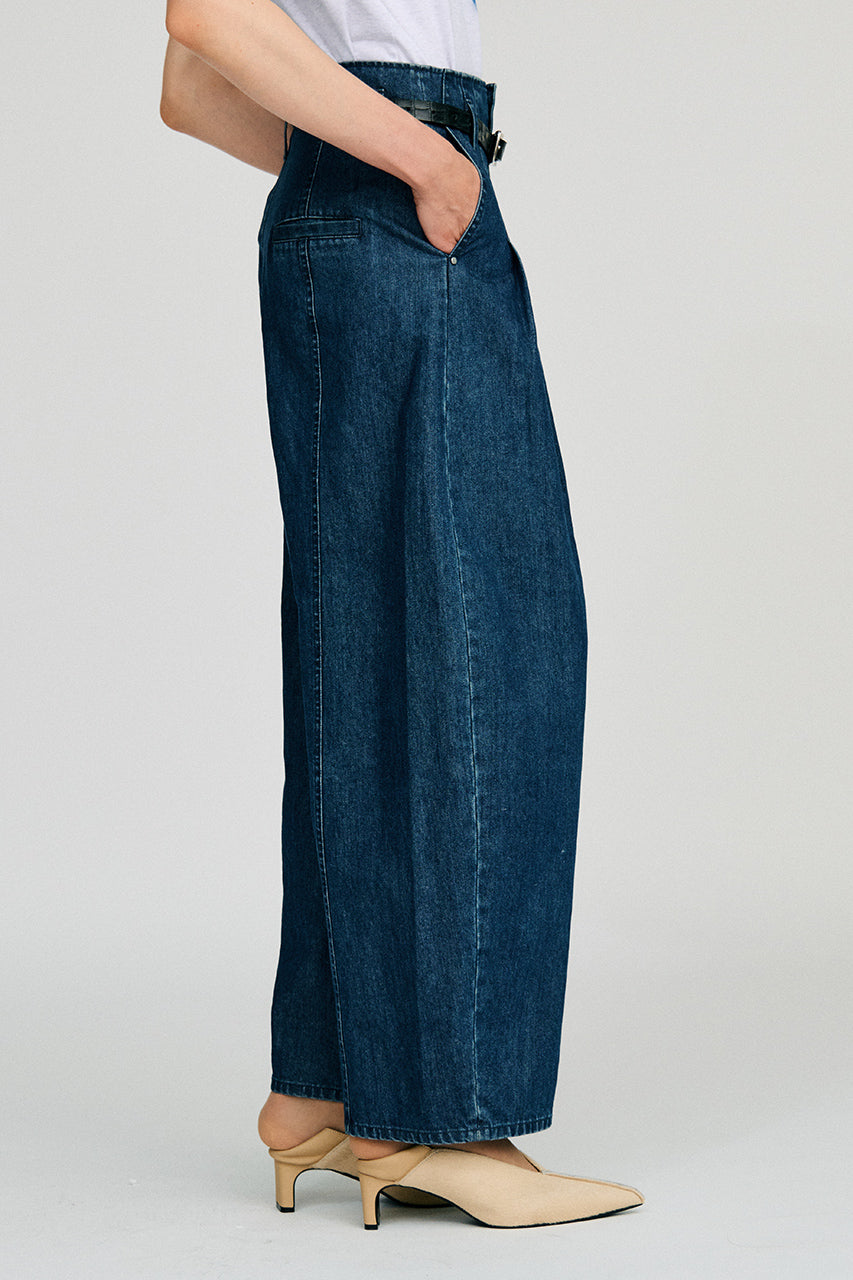 Tuck Cocoon Denim Pants - 2026AUTUMN
