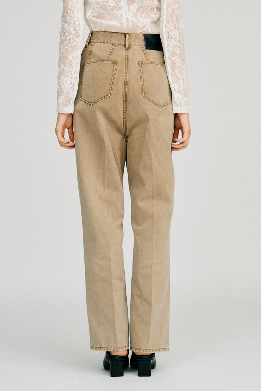 Pintuck High-Waist Straight Pants - 2026AUTUMN