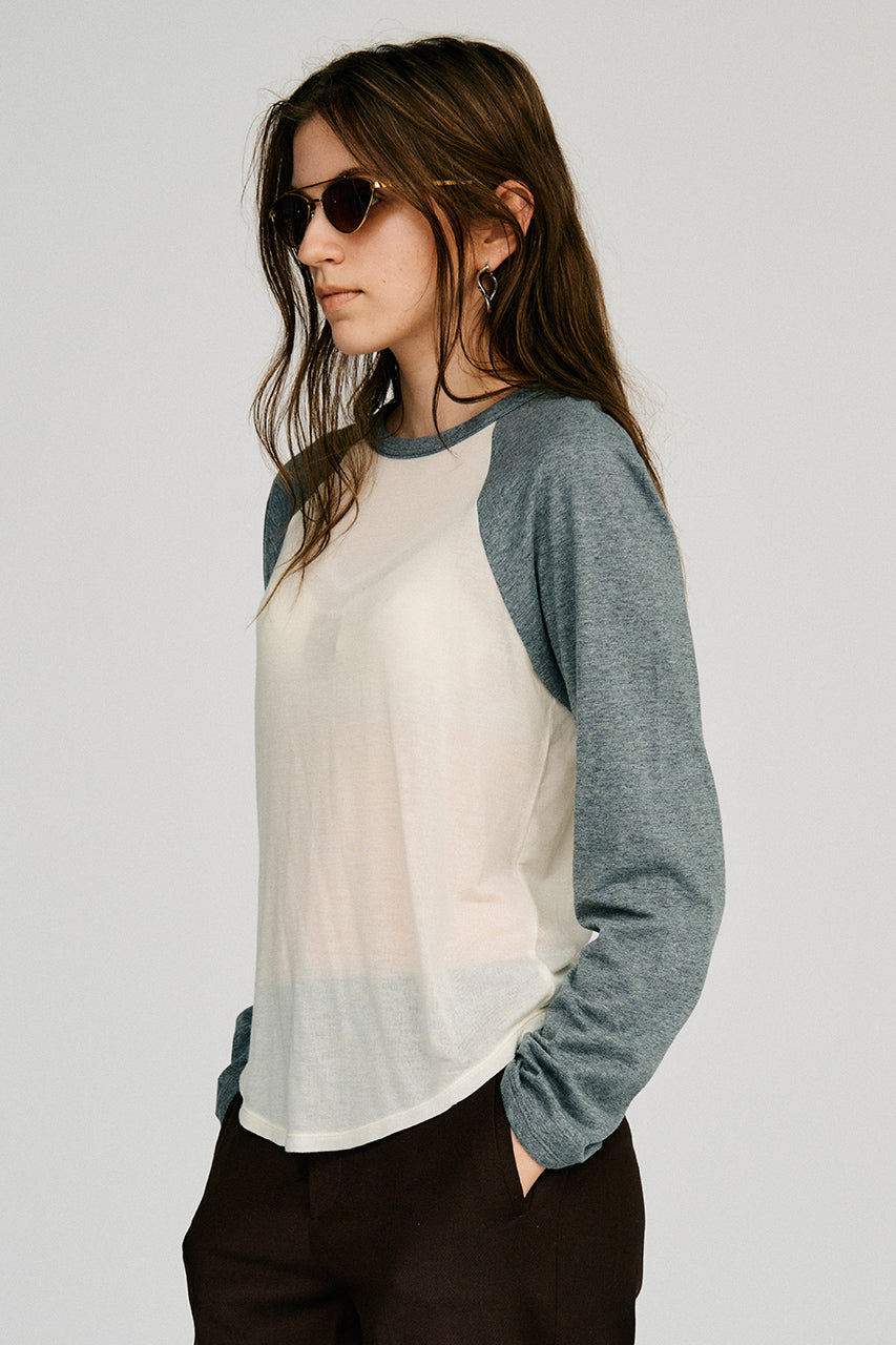 Cashmere Silk Raglan Long Sleeve T-Shirt - 2026AUTUMN