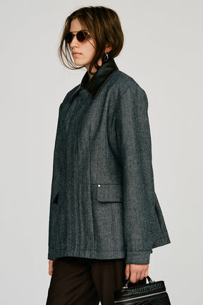 Wool Hourglass Barn Jacket - 2026AUTUMN