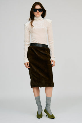 Docking Fur Skirt - 2026AUTUMN