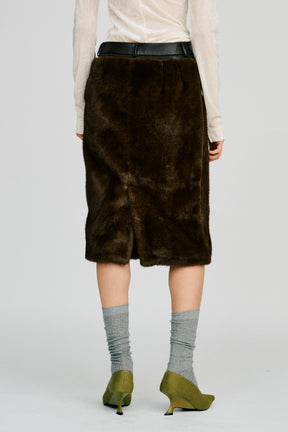 Docking Fur Skirt - 2026AUTUMN