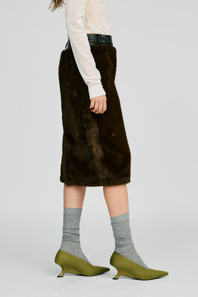 Docking Fur Skirt - 2026AUTUMN