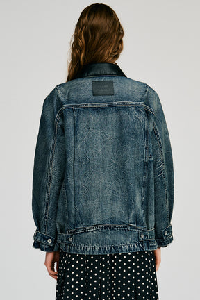Crinkled Denim Blouson - 2026AUTUMN