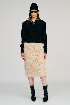 Docking Fur Skirt - 2026AUTUMN