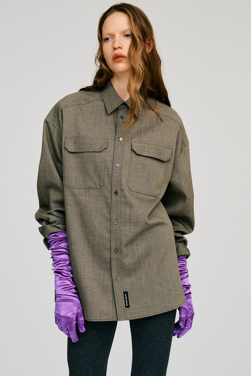 Silk Nep Overshirt - 2026AUTUMN