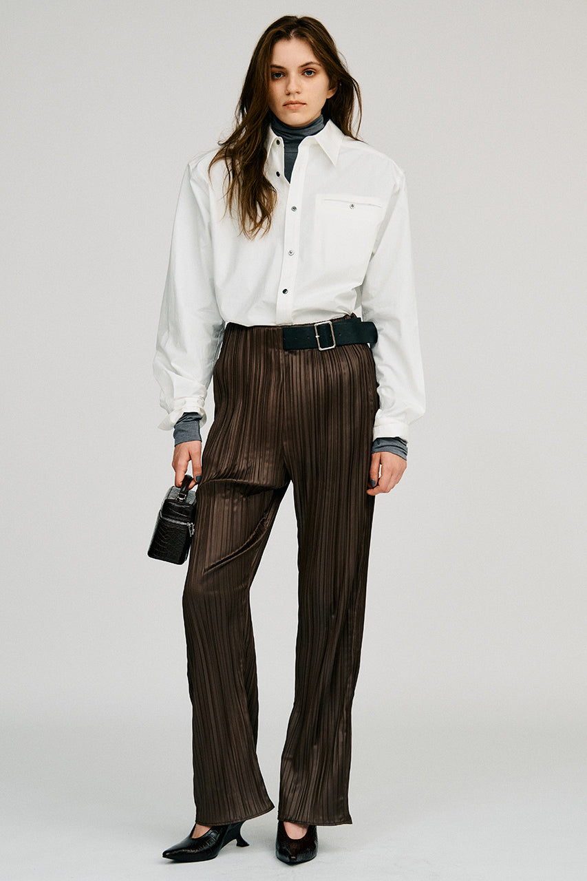Power Shoulder High-Neck Top - 2026AUTUMN