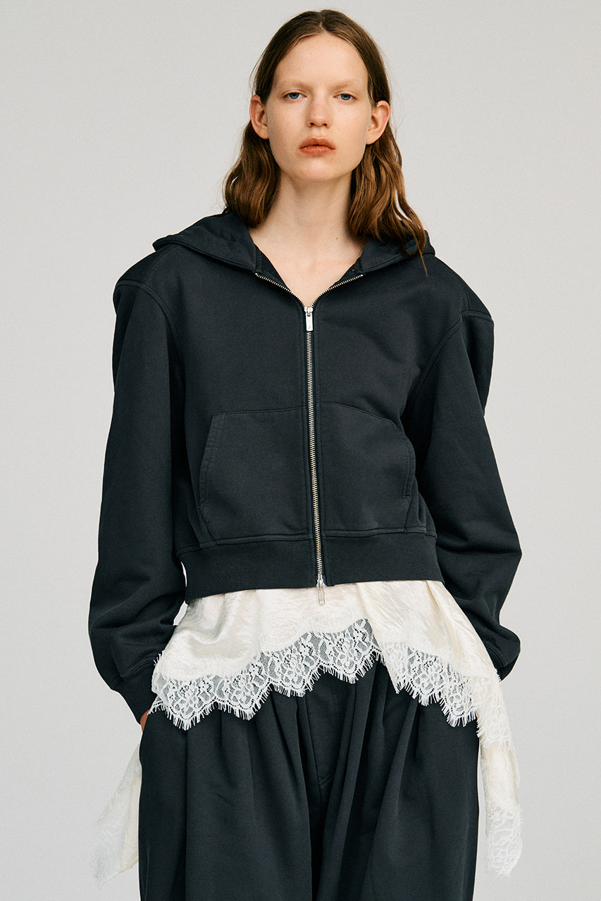 Power Shoulder Zip Hoodie - 2026AUTUMN