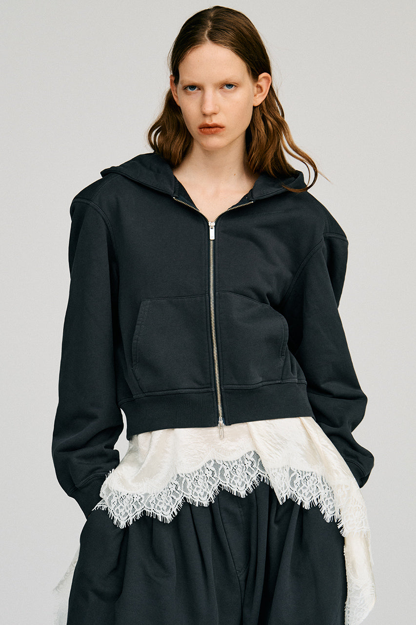 Power Shoulder Zip Hoodie - 2026AUTUMN