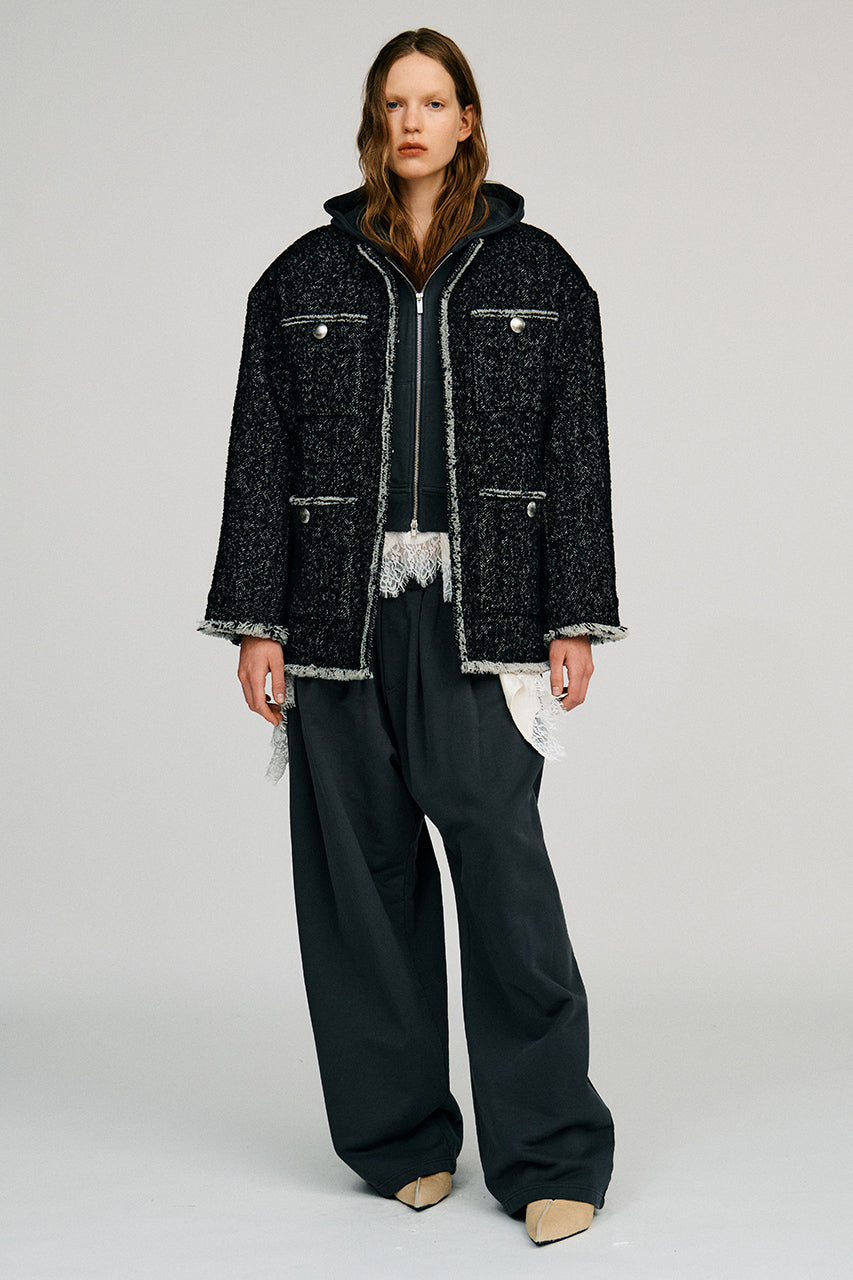 Power Shoulder Zip Hoodie - 2026AUTUMN