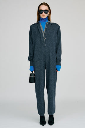 Knit Polo Jumpsuit - 2026AUTUMN
