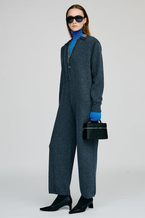 Knit Polo Jumpsuit - 2026AUTUMN