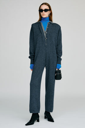 Knit Polo Jumpsuit - 2026AUTUMN