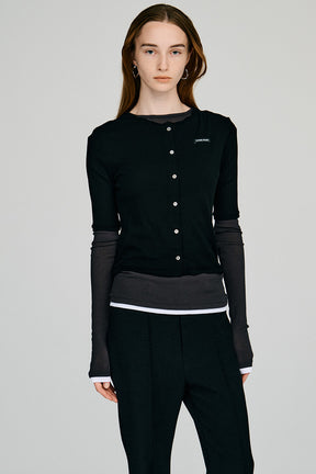 Layered Half Sleeve Cardigan - 2026AUTUMN