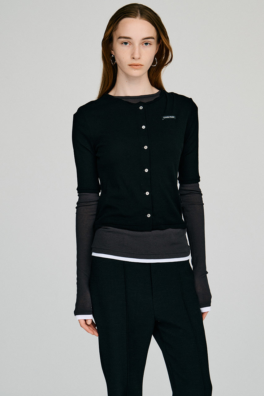 Layered Half Sleeve Cardigan - 2026AUTUMN