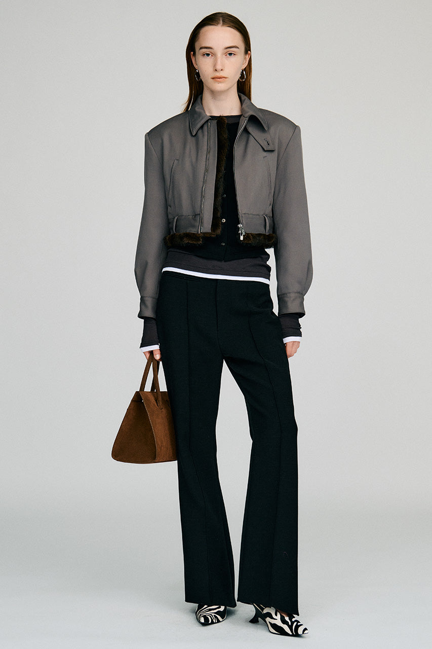 High-Waist Slim Flare Pants - 2026AUTUMN