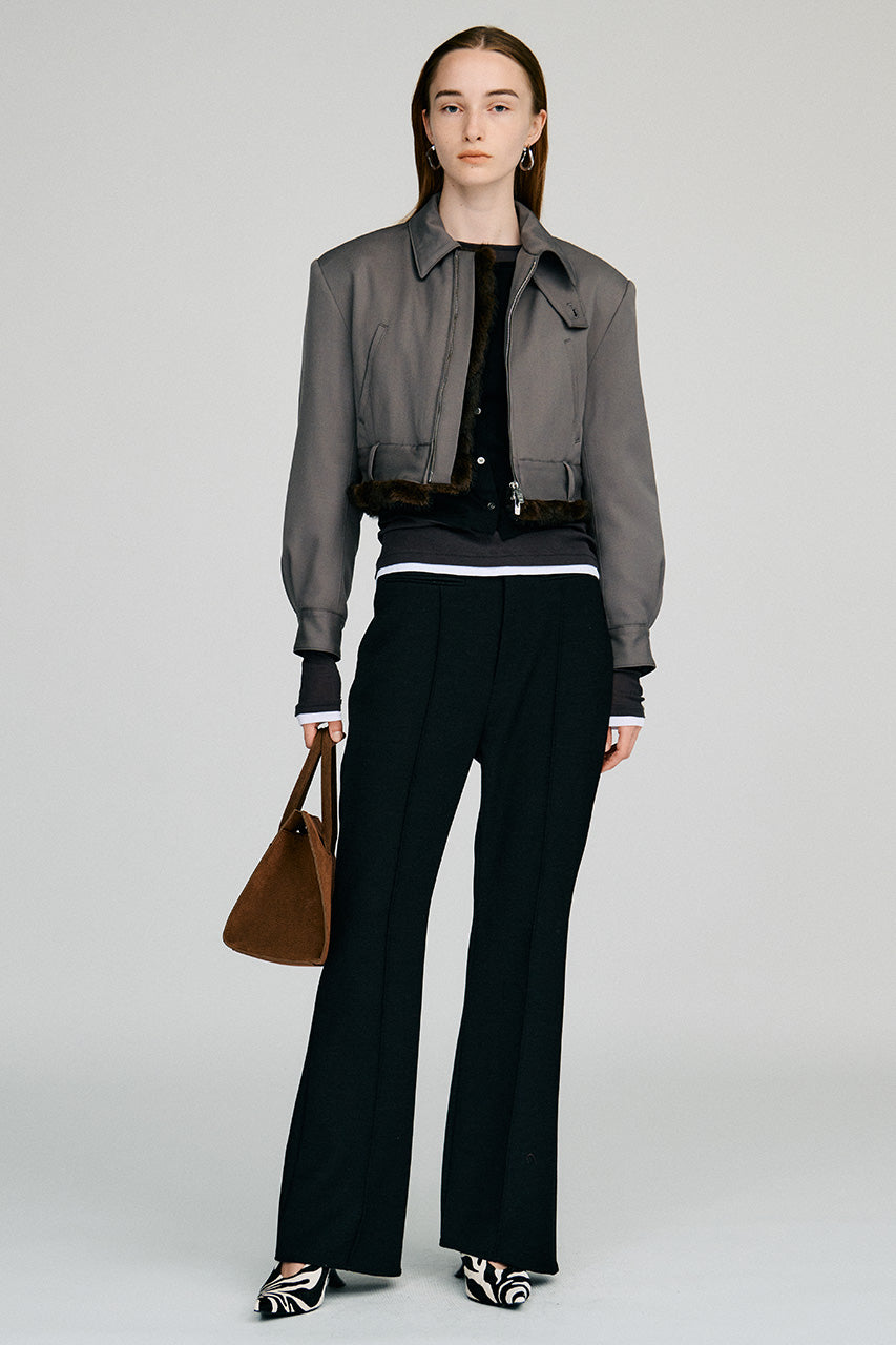 High-Waist Slim Flare Pants - 2026AUTUMN