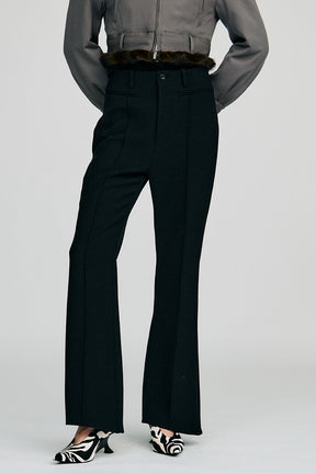 High-Waist Slim Flare Pants - 2026AUTUMN