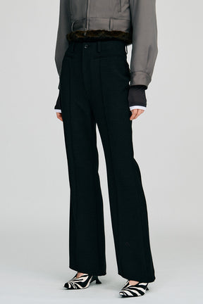 High-Waist Slim Flare Pants - 2026AUTUMN