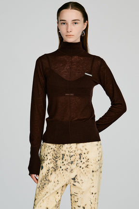 Suivi Wool Turtleneck Top - 2026AUTUMN