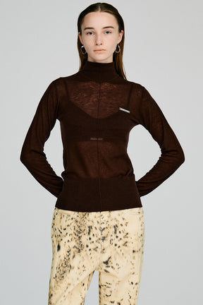 Suivi Wool Turtleneck Top - 2026AUTUMN
