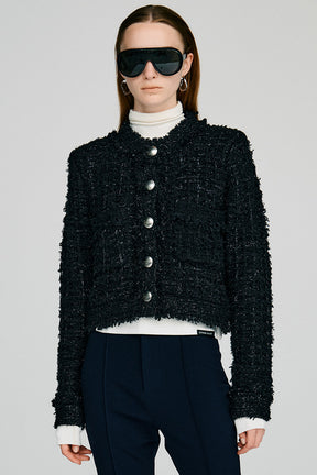 Glint Tweed Knit Jacket - 2026AUTUMN