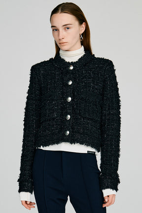 Glint Tweed Knit Jacket - 2026AUTUMN
