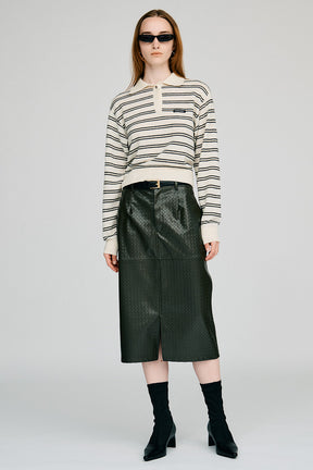 Border Knit Polo - 2026AUTUMN